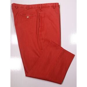 Peter Millar Red Cotton Flat Front Cotton Chino Pants 40x27